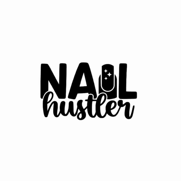 Nail Hustler.-Vinyl Decals-Cool Sticker-Funny Sticker-Lap… - Picture 1 of 4